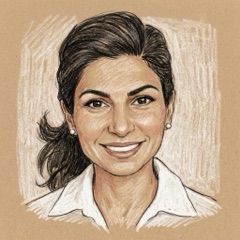 Drawn portrait of Shirin
